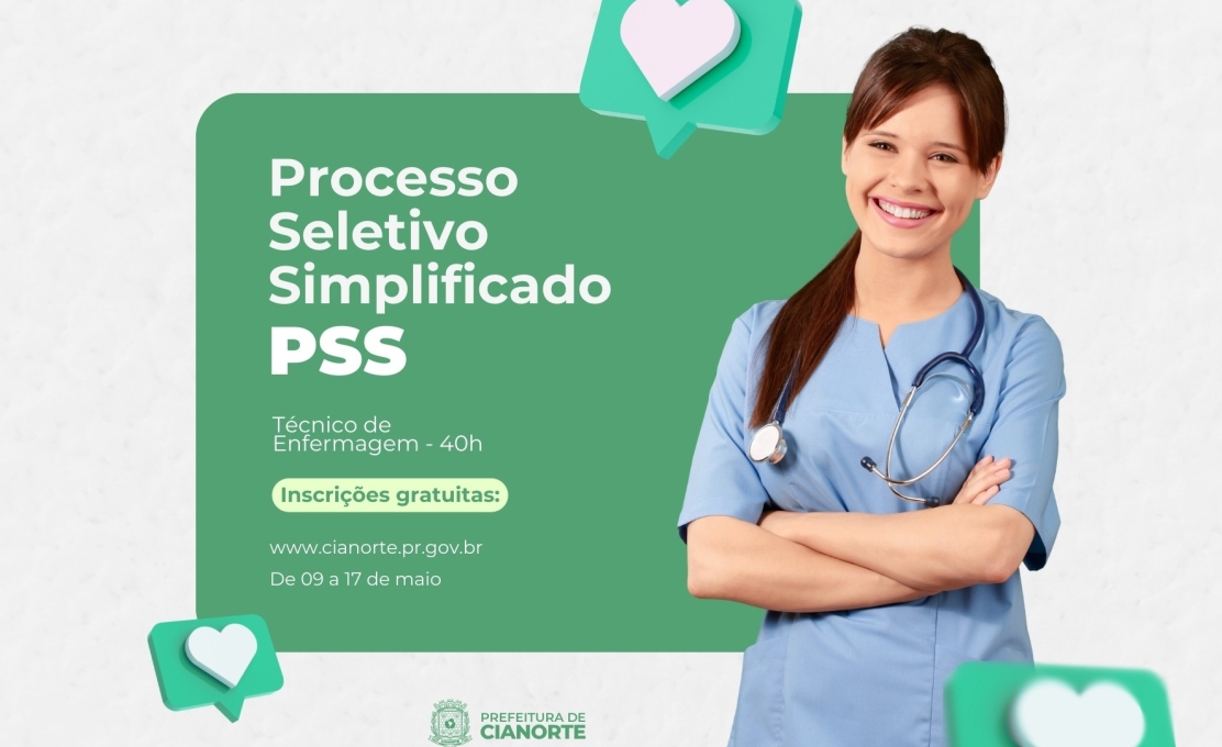 Secretaria Municipal de Saúde lança PSS para contratação de técnico de Enfermagem 