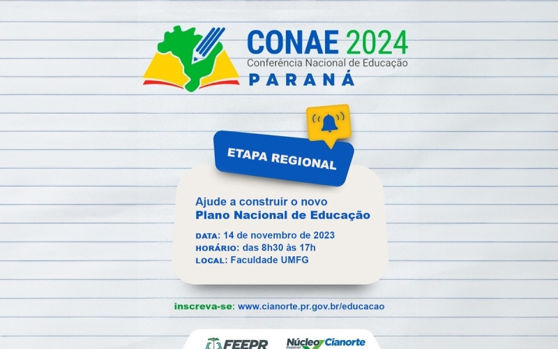 Cianorte recebe etapa regional da Conae 2024