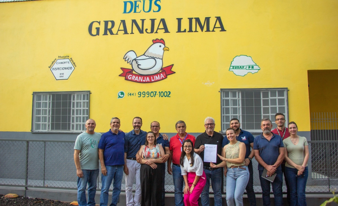 Granja Lima é a quarta empresa cianortense a conquistar o selo SUSAF