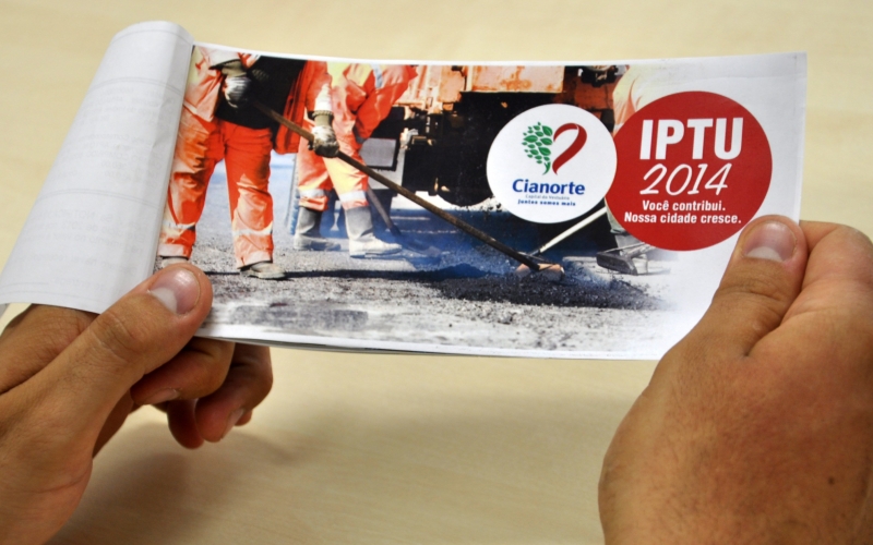 Carnês do IPTU serão distribuídos em fevereiro