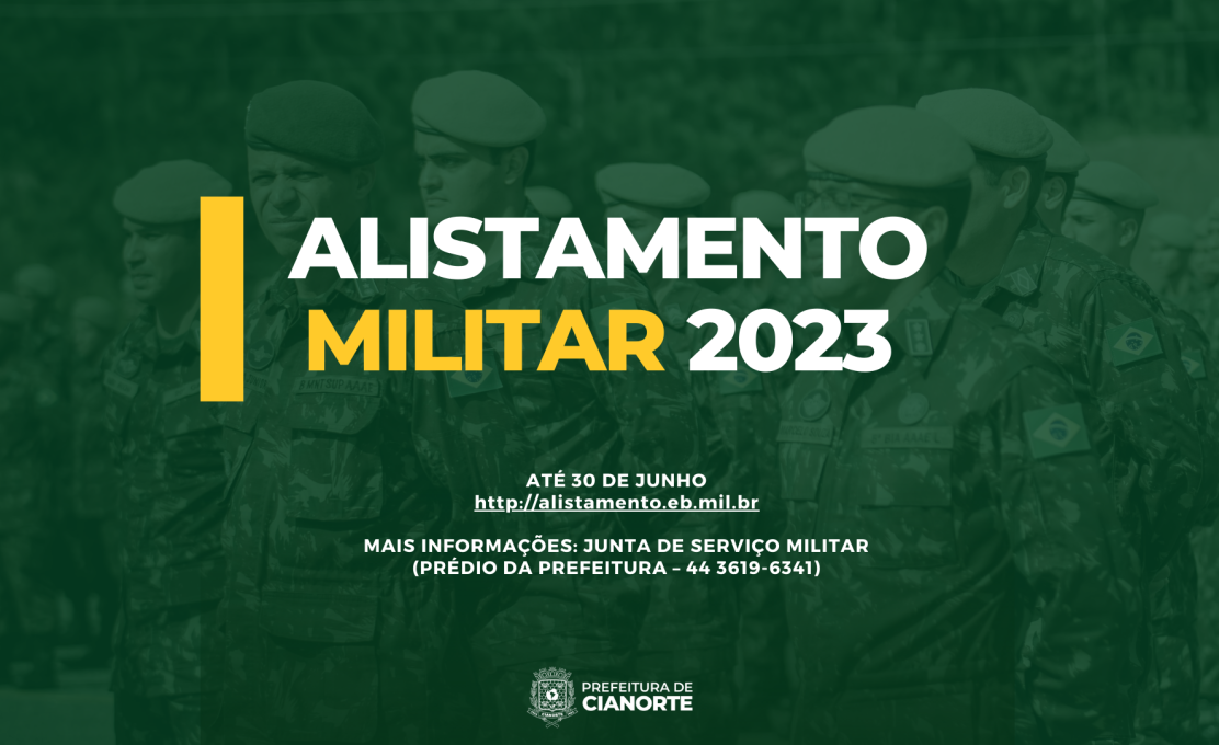 Prazo para alistamento militar obrigatório termina em 30 de junho 