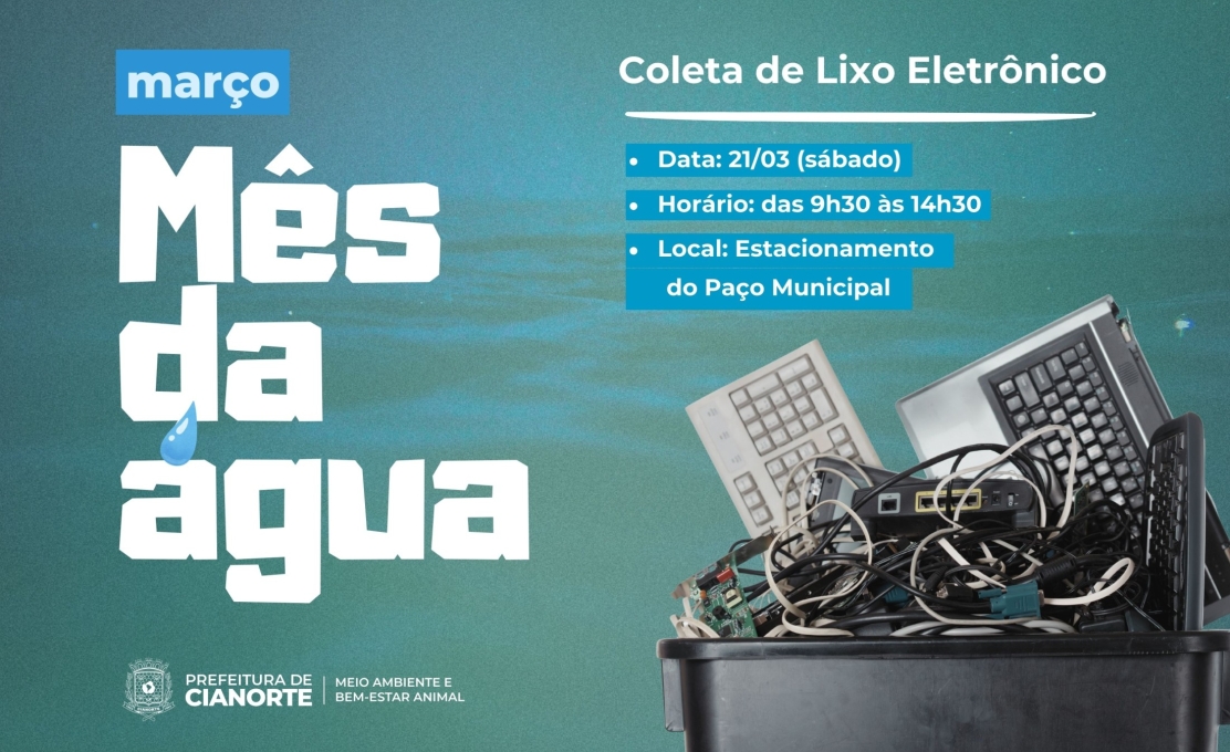 Sábado é dia de coleta de lixo eletrônico em Cianorte