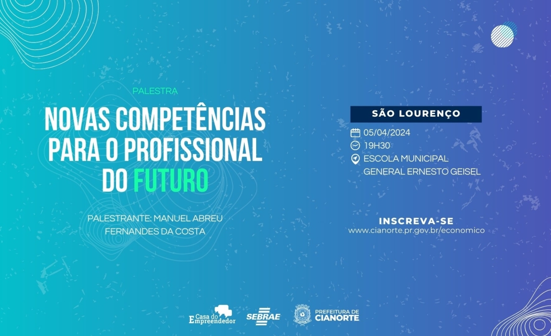 São Lourenço recebe palestra “Novas competências para o profissional do futuro
