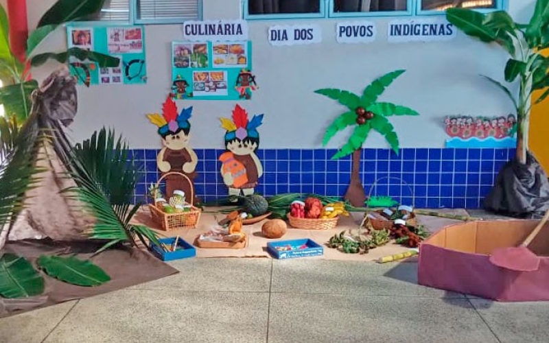 CMEI Ivanilde Gomes Casotti promove exposição alusiva ao Dia dos Povos Indígenas 