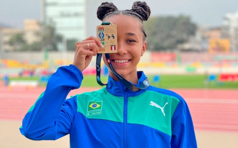 Amanda Miranda conquista três ouros no Ibero-Americano de Atletismo