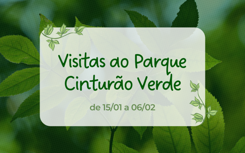 Trilhas do Cinturão Verde abrem para visitas guiadas durante as férias