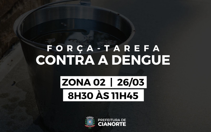 Zona 2 recebe força-tarefa contra a dengue na manhã de sábado (26)