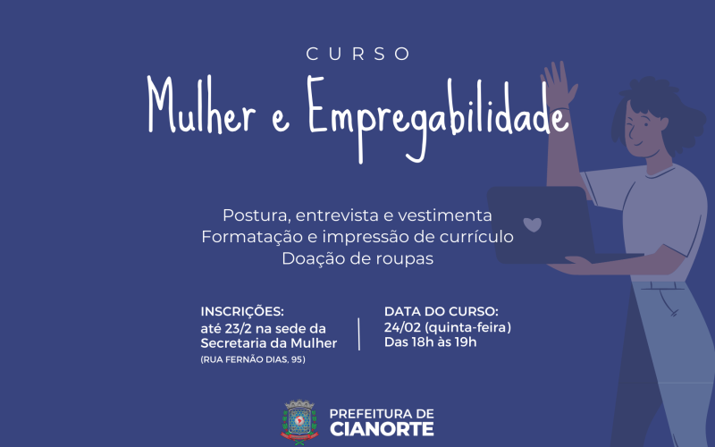 Curso gratuito capacita mulheres para entrevistas de emprego