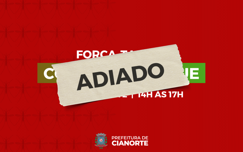 As chuvas continuam em nossa cidade e Secretaria Municipal de Saúde adia a força-tarefa contra a dengue mais uma vez