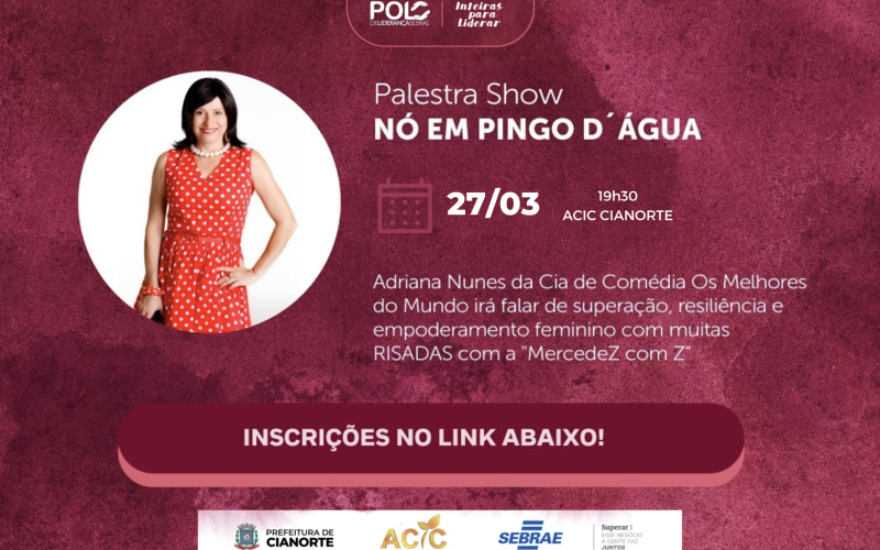 Segunda-feira tem palestra show com a “MercedeZ com Z”