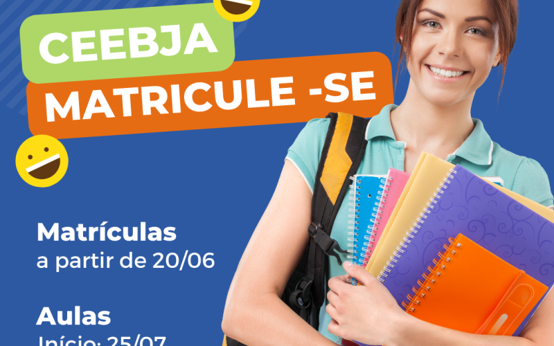 CEEBJA está com matrículas abertas para segundo semestre