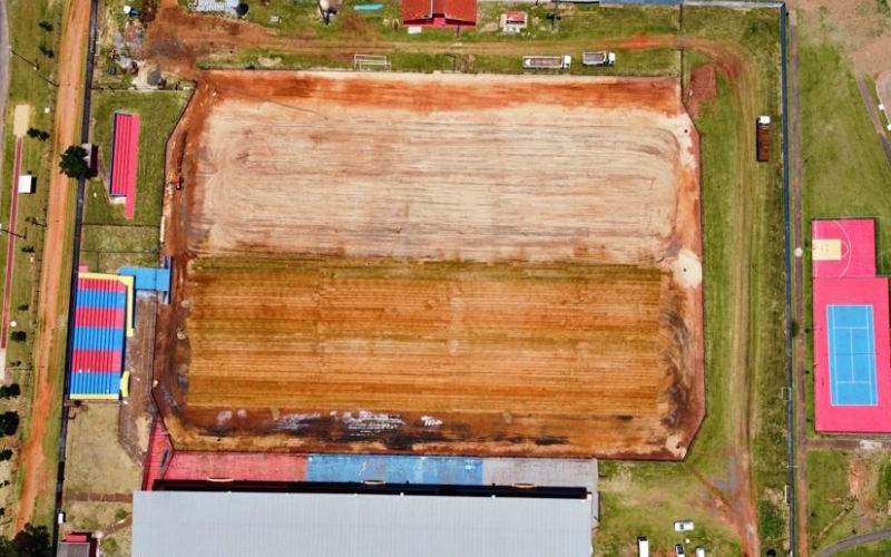Obras de reforma do Estádio Olímpico Albino Turbay estão em fase de conclusão