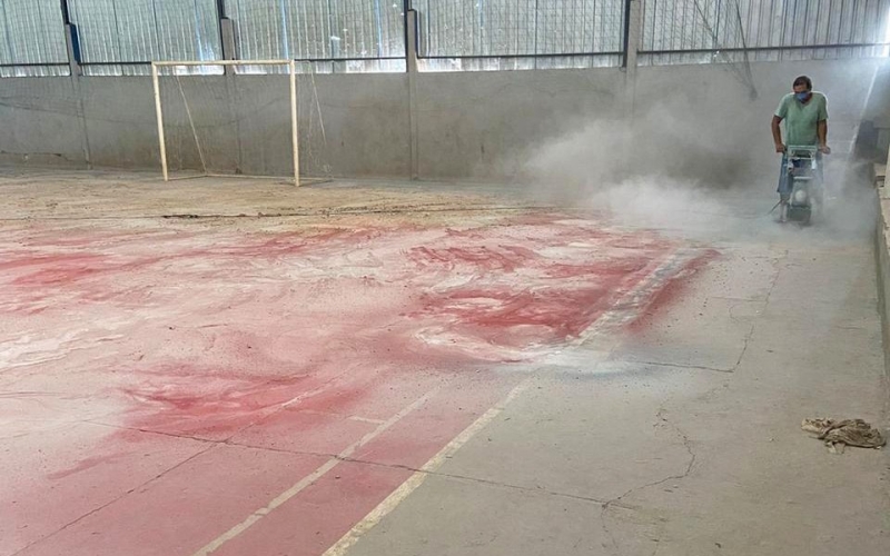 Quadras esportivas passam por revitalização