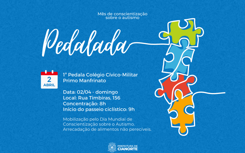 Domingo tem o 1º Pedala Colégio Cívico-militar Primo Manfrinato