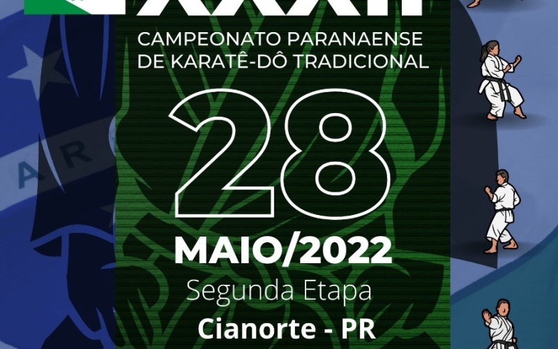 Cianorte sedia XXXII Campeonato Paranaense de Karatê-Do Tradicional