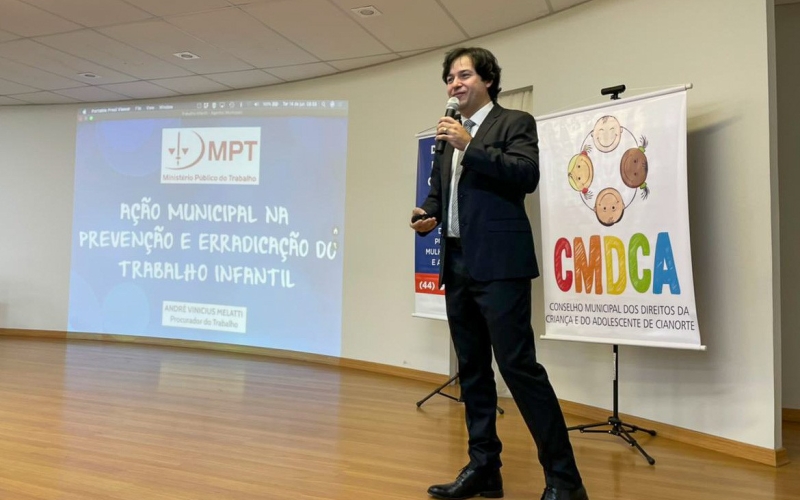 Palestra marca a Semana de Conscientização do Combate ao Trabalho Infantil