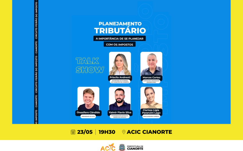 Terça-feira tem Talk Show sobre impostos