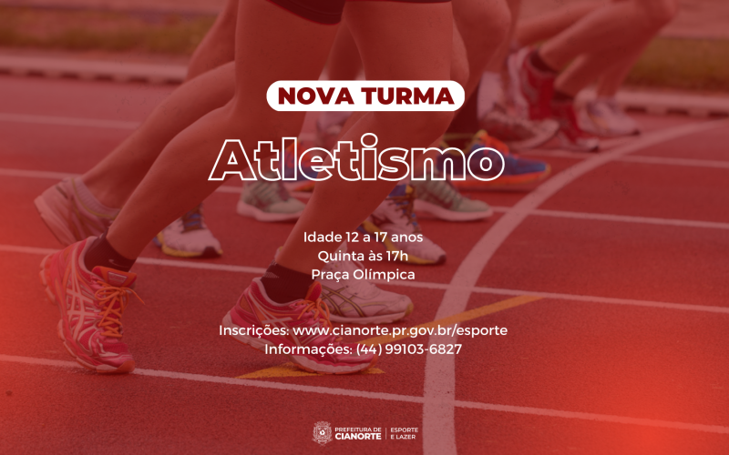 Secretaria de Esporte abre nova turma de Atletismo