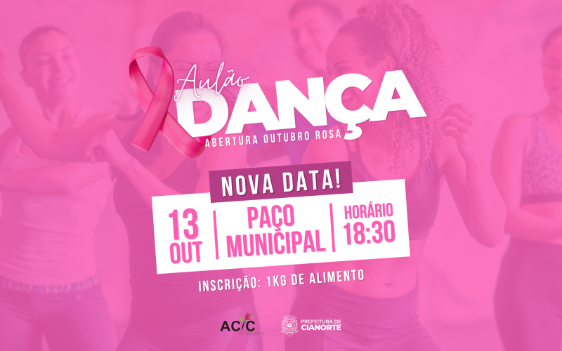 Nova data do Aulão de Dança é divulgada