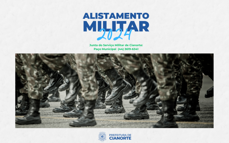 Jovens que completam 18 anos em 2024 devem efetuar alistamento militar