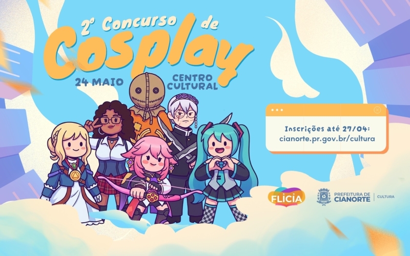 Inscrições para o 2º Concurso de Cosplay de Cianorte terminam nesta segunda-feira (27) 