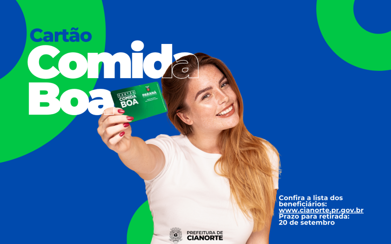 Cartões Comida Boa devem ser retirados até 20 de setembro