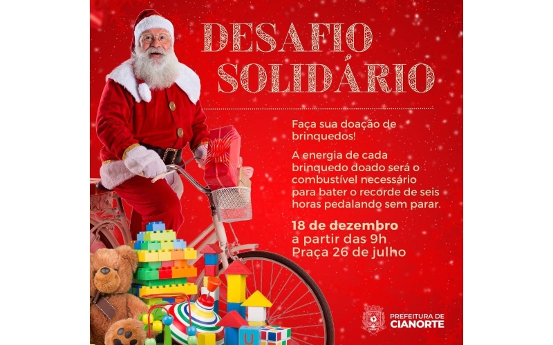 Sábado é dia de Desafio Solidário na Praça 26 de julho