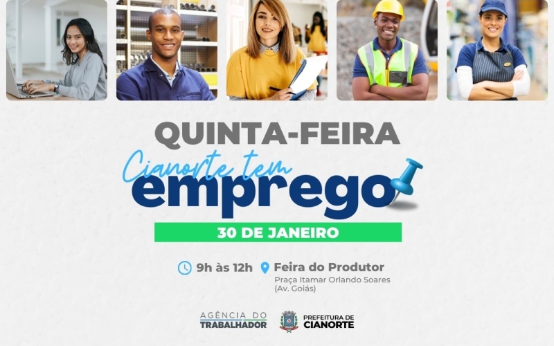 Projeto “Cianorte tem Emprego” promove nova edição nesta quinta-feira