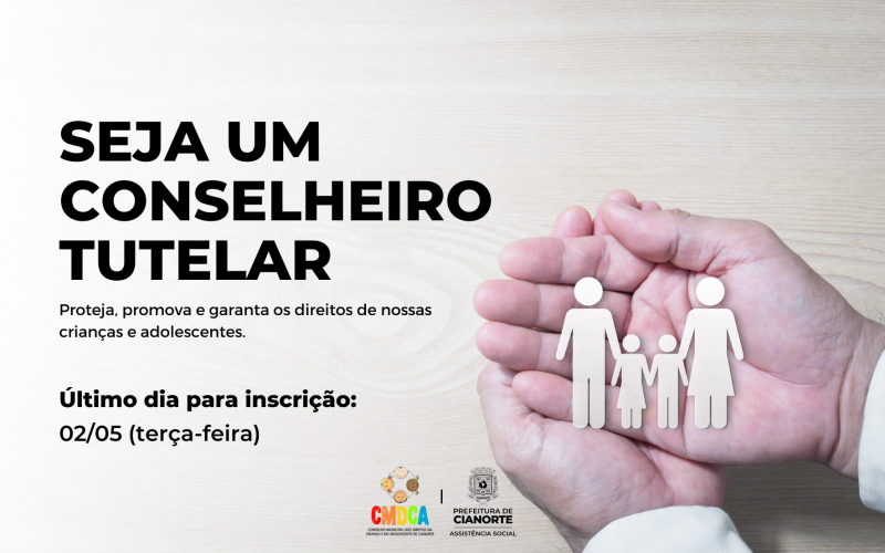 Inscrição de candidatura para o Conselho Tutelar termina na terça-feira