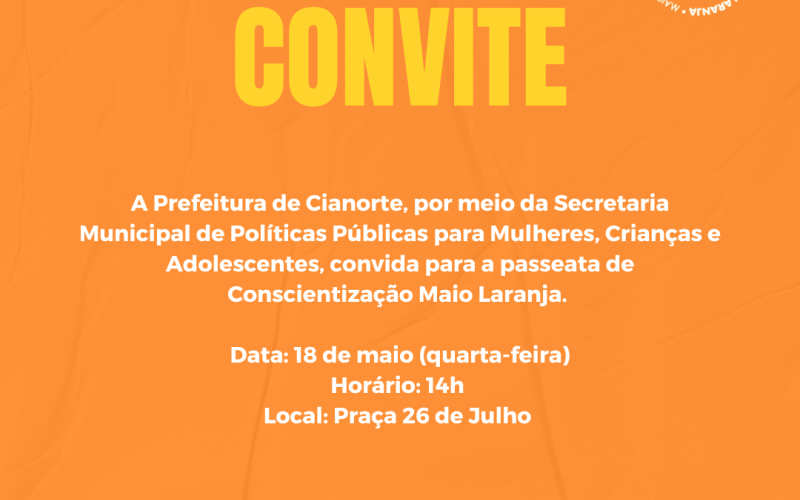 Passeata na região central abre atividades do Maio Laranja 