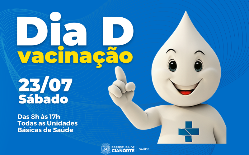 Sábado é Dia D para regularização do calendário vacinal 