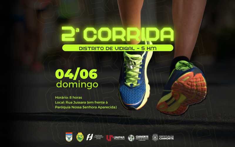 2ª Corrida do Distrito de Vidigal promete movimentar o domingo