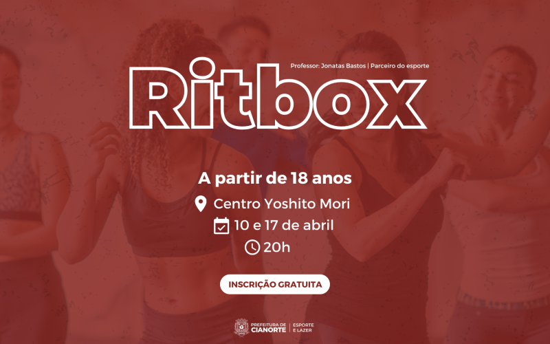 Ritbox é a nova modalidade esportiva gratuita ofertada pela Prefeitura