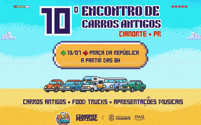 10º Encontro de Carros Antigos promete diversão e cultura
