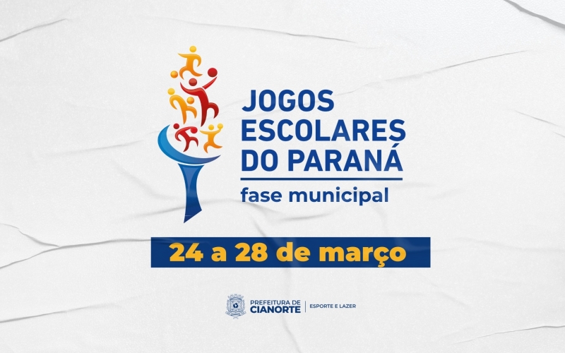 Fase Municipal do 71º Jogos Escolares do Paraná começa segunda-feira