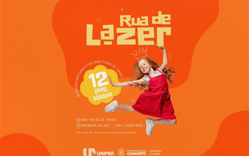 Sábado tem Rua de Lazer no Morada do Sol