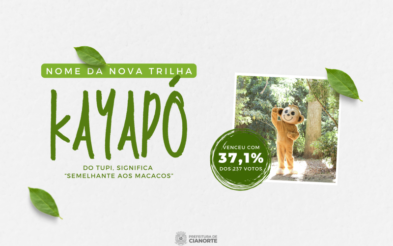 Nova trilha do Parque Cinturão Verde recebe nome de Kayapó