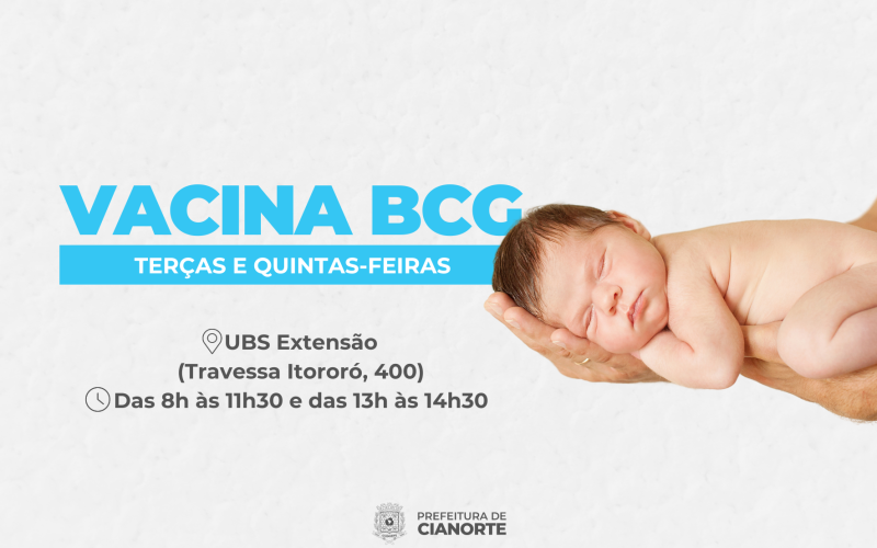 Vacina BCG é centralizada na UBS Extensão