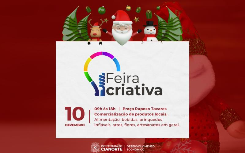 Feira Criativa tem edição especial de Natal