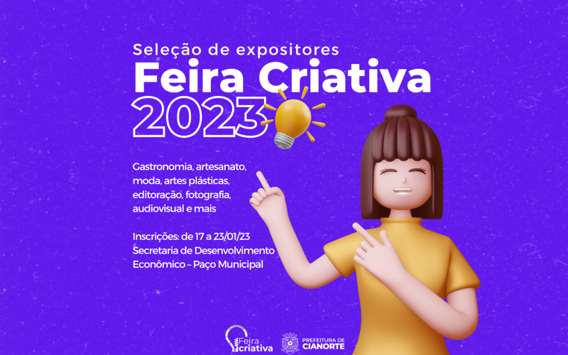Feira Criativa abre inscrições para seleção de expositores 