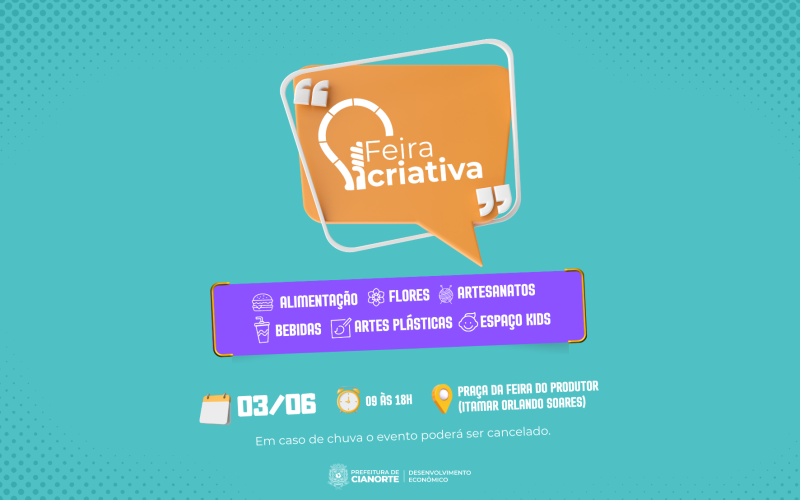 Feira Criativa tem variedade em compras, lazer e comida de rua