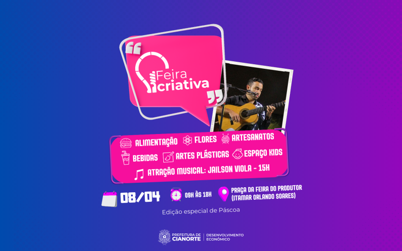 Sábado tem Feira Criativa Especial de Páscoa