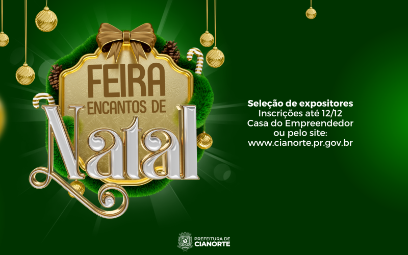 Feira Encantos de Natal seleciona expositores e comerciantes