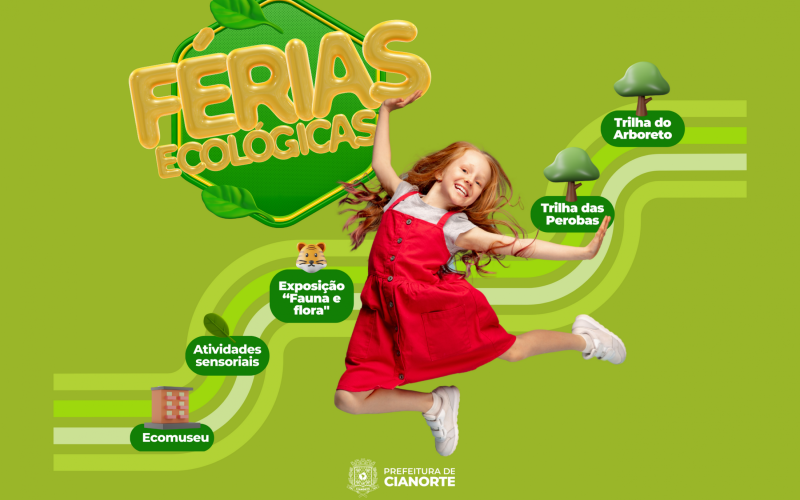 Cianorte tem programação ecológica para curtir as férias escolares