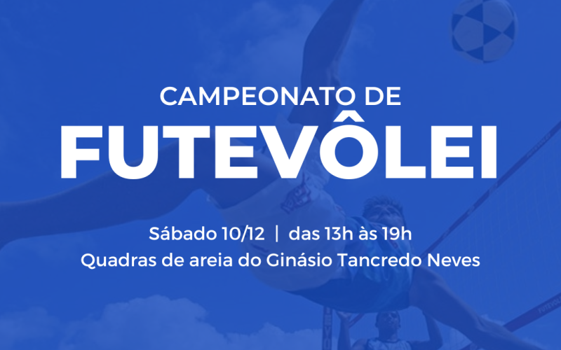 Campeonato de Futevôlei acontece neste sábado