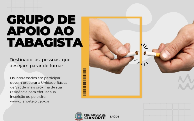 Cianorte conta com grupo de apoio aos fumantes que desejam abandonar vício