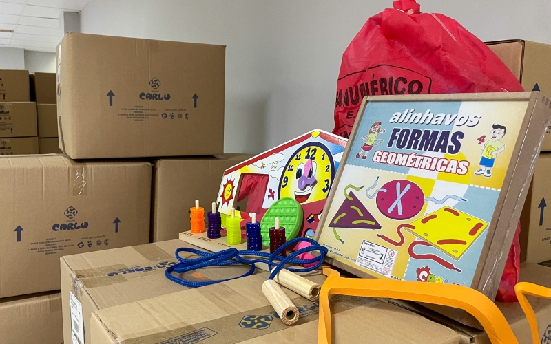 Secretaria de Educação investe mais de R$ 800 mil na aquisição de brinquedos e jogos pedagógicos
