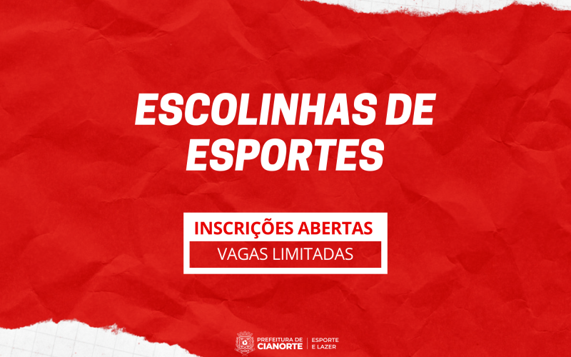 Escolinhas de Esportes estão com inscrições abertas