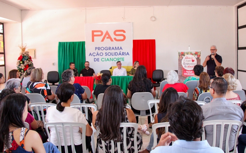 PAS Cianorte e parceiros lançam campanha Natal Solidário 2022