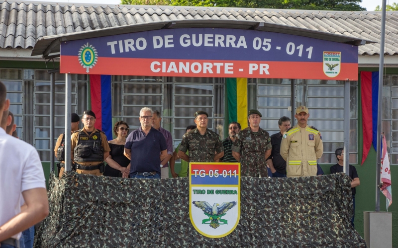 Solenidade do Tiro de Guerra oficializa matrícula de 90 atiradores